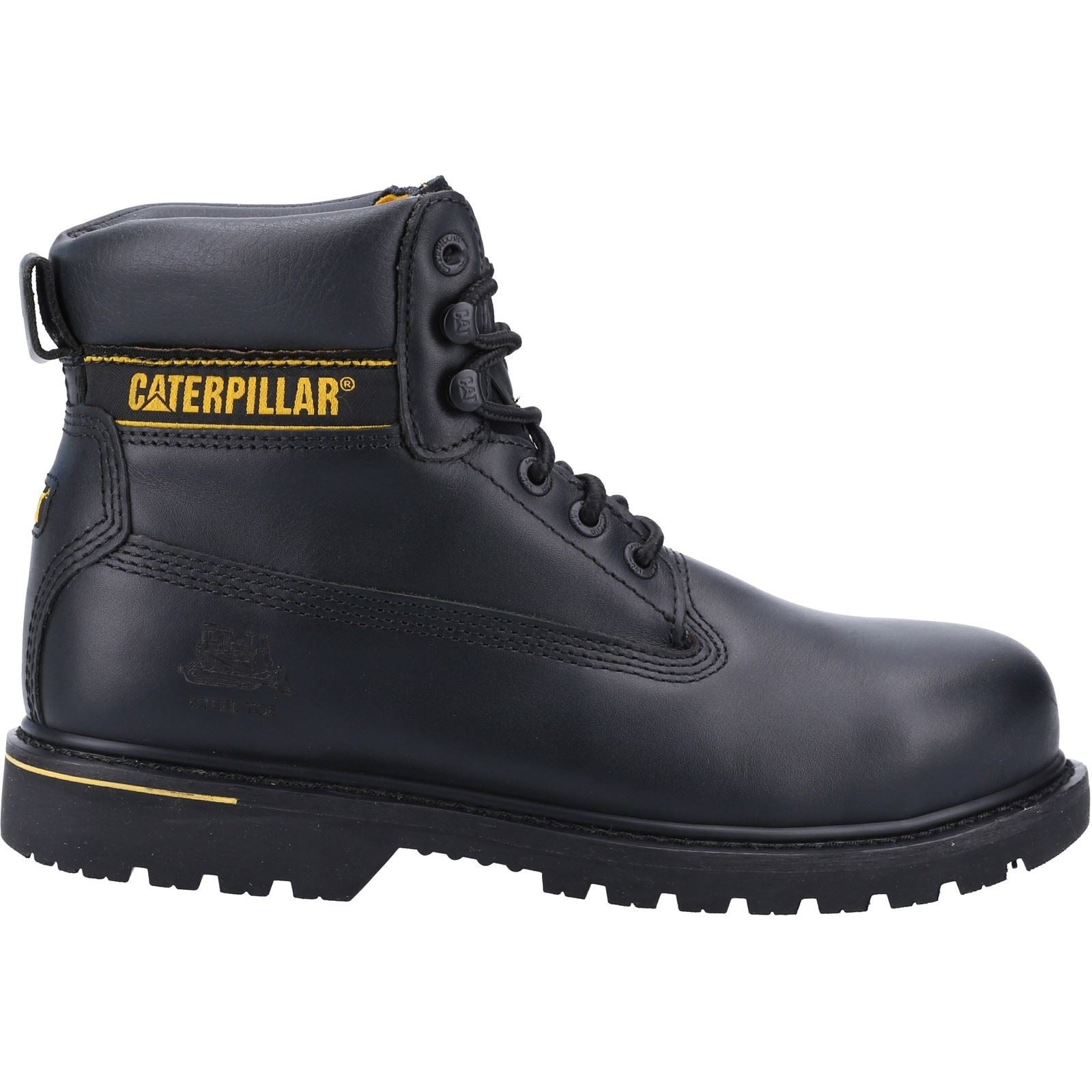 Caterpillar Holton Leder Schwarze  Sicherheitsstiefel