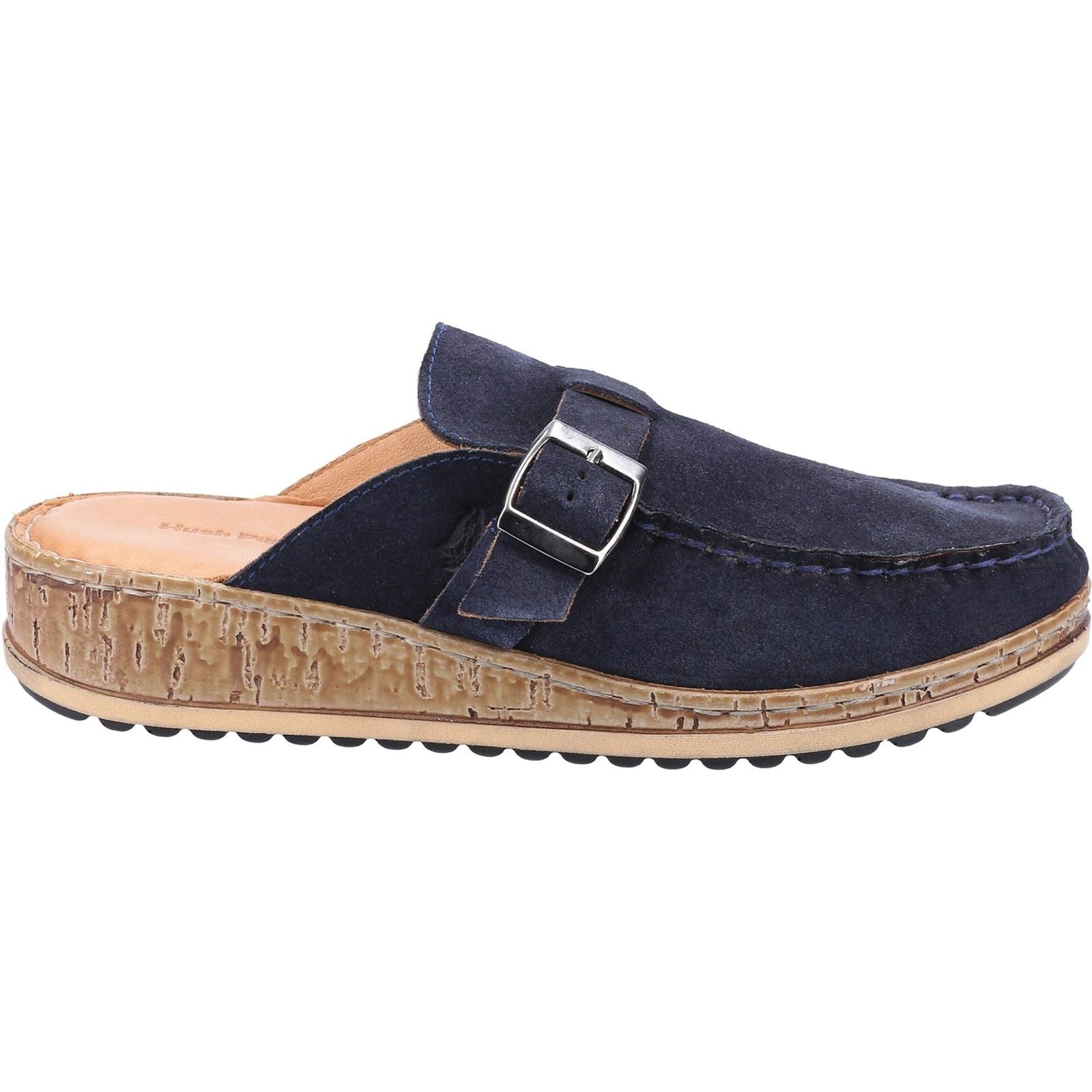 Hush Puppies Sorcha Mule Damen Sandalen Aus Dunkelblauem Wildleder
