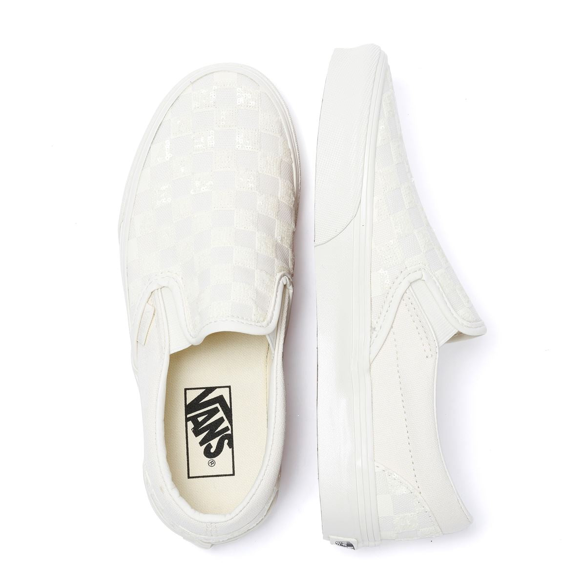 Vans Classic Slip-On Leichte Weiße Sneakers Aus Canvas