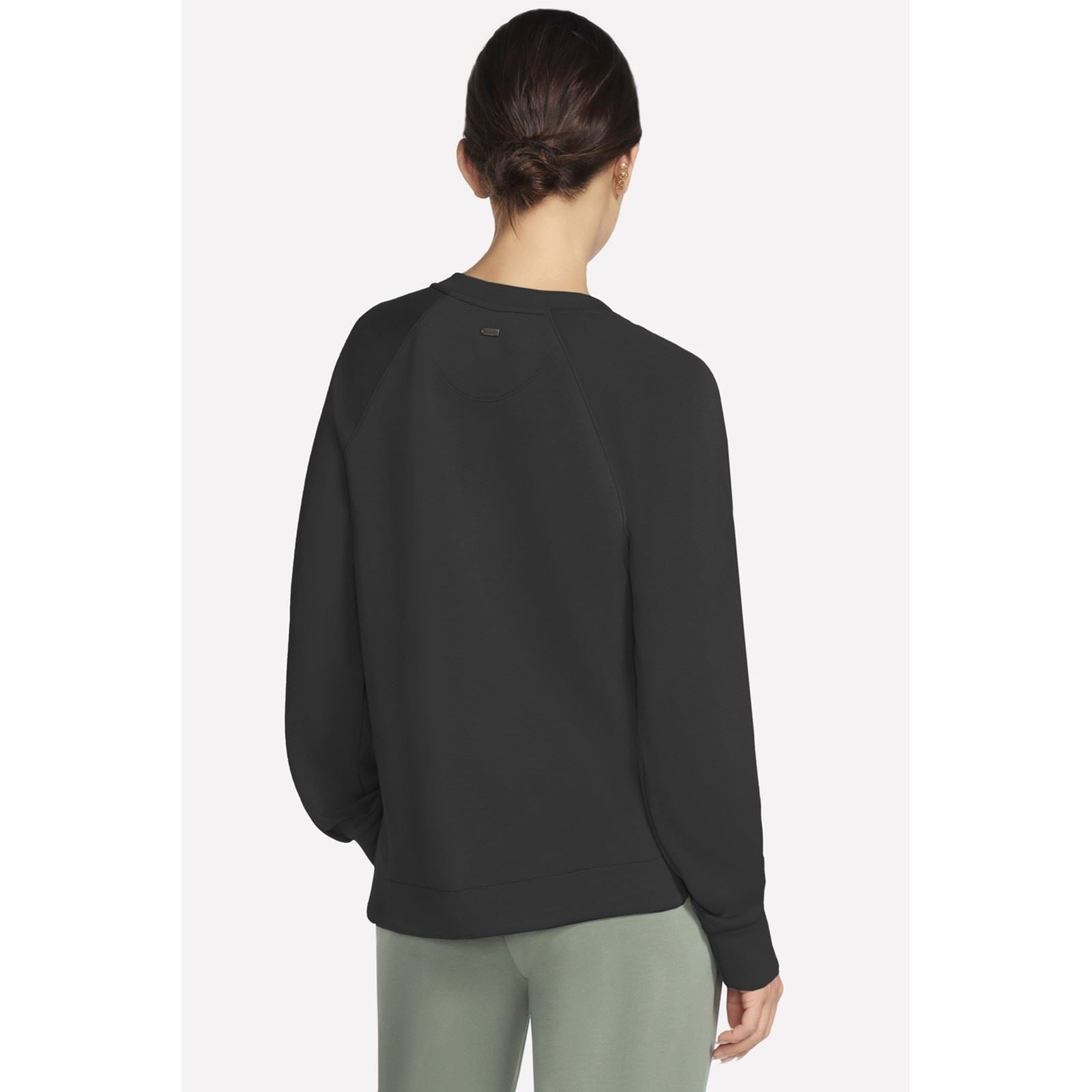 Skechers Performance Skechluxe Elevate Crewneck Damen Schwarzes Sweatshirt