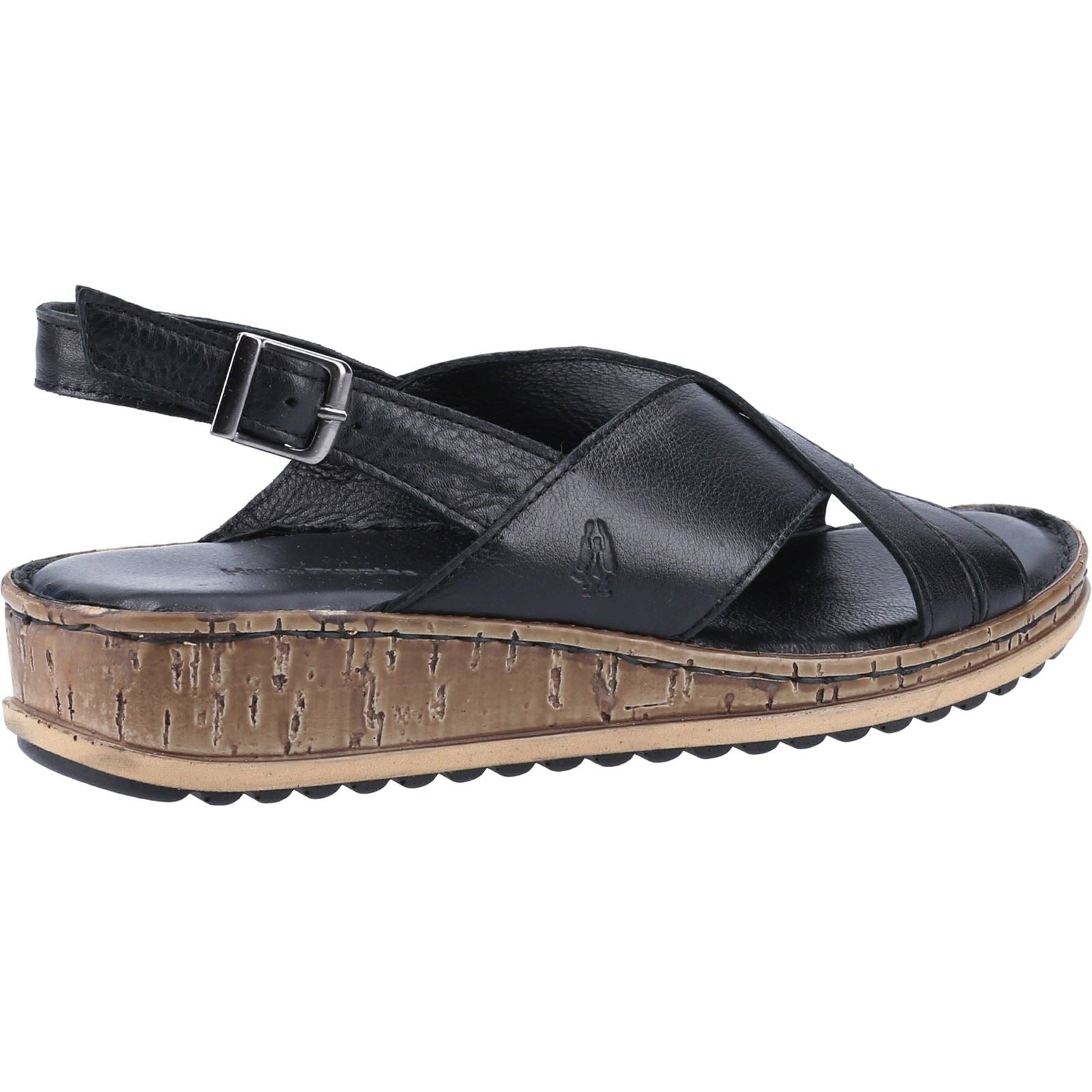 Hush Puppies Elena Damen Keilabsatzschuhe Aus Schwarzem Leder