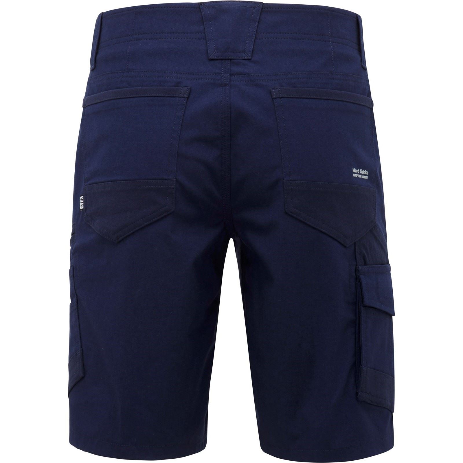 Hard Yakka Raptor Active Baumwoll Männer Kurze Blaue Shorts Bis Zum Knie
