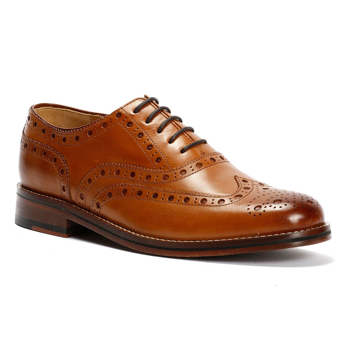 Chapman & Moore Oxford Brogue Herren Leder Braune Schnürschuhe
