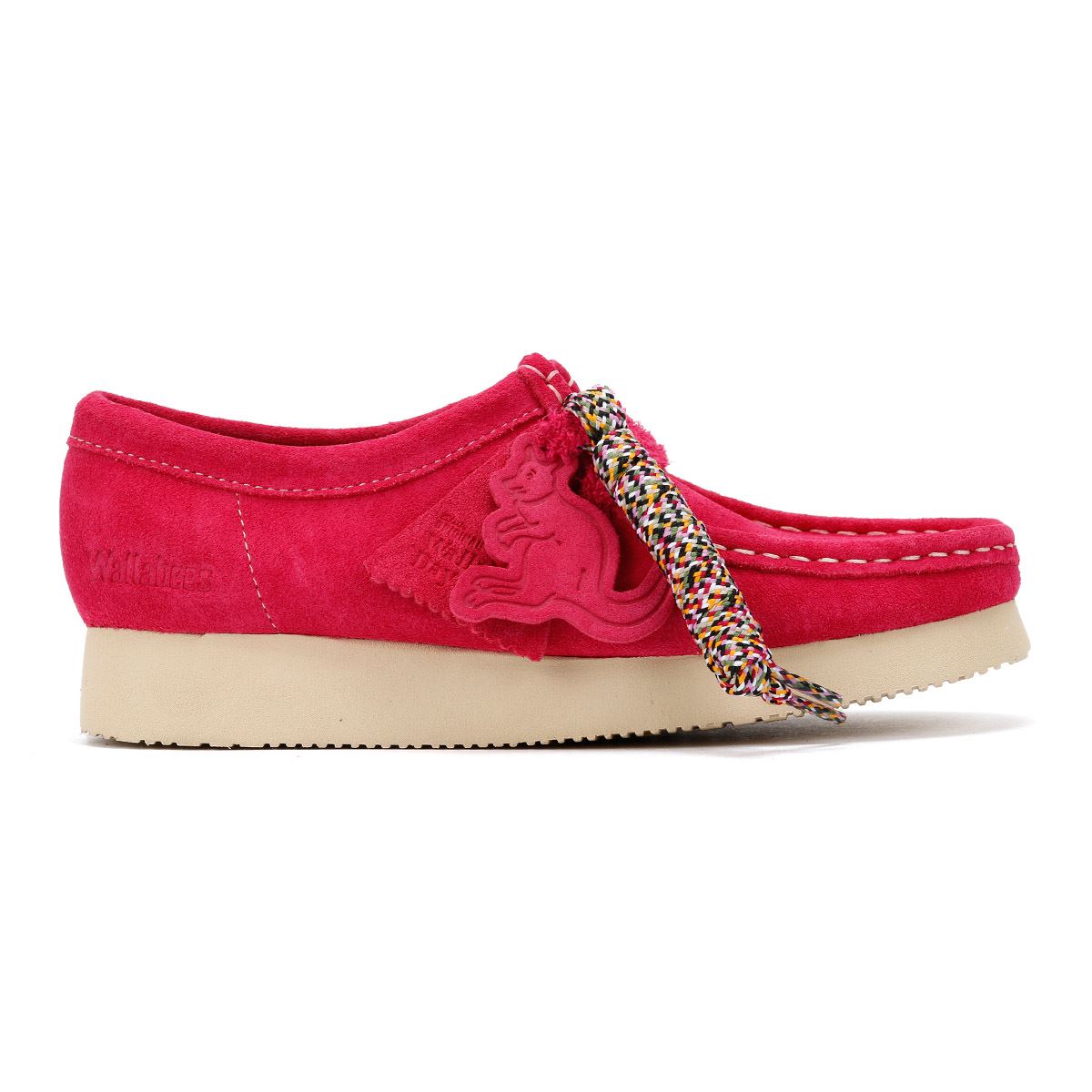Clarks Originals Wallabee Day Damen Schuhe Aus Veloursleder In Pink