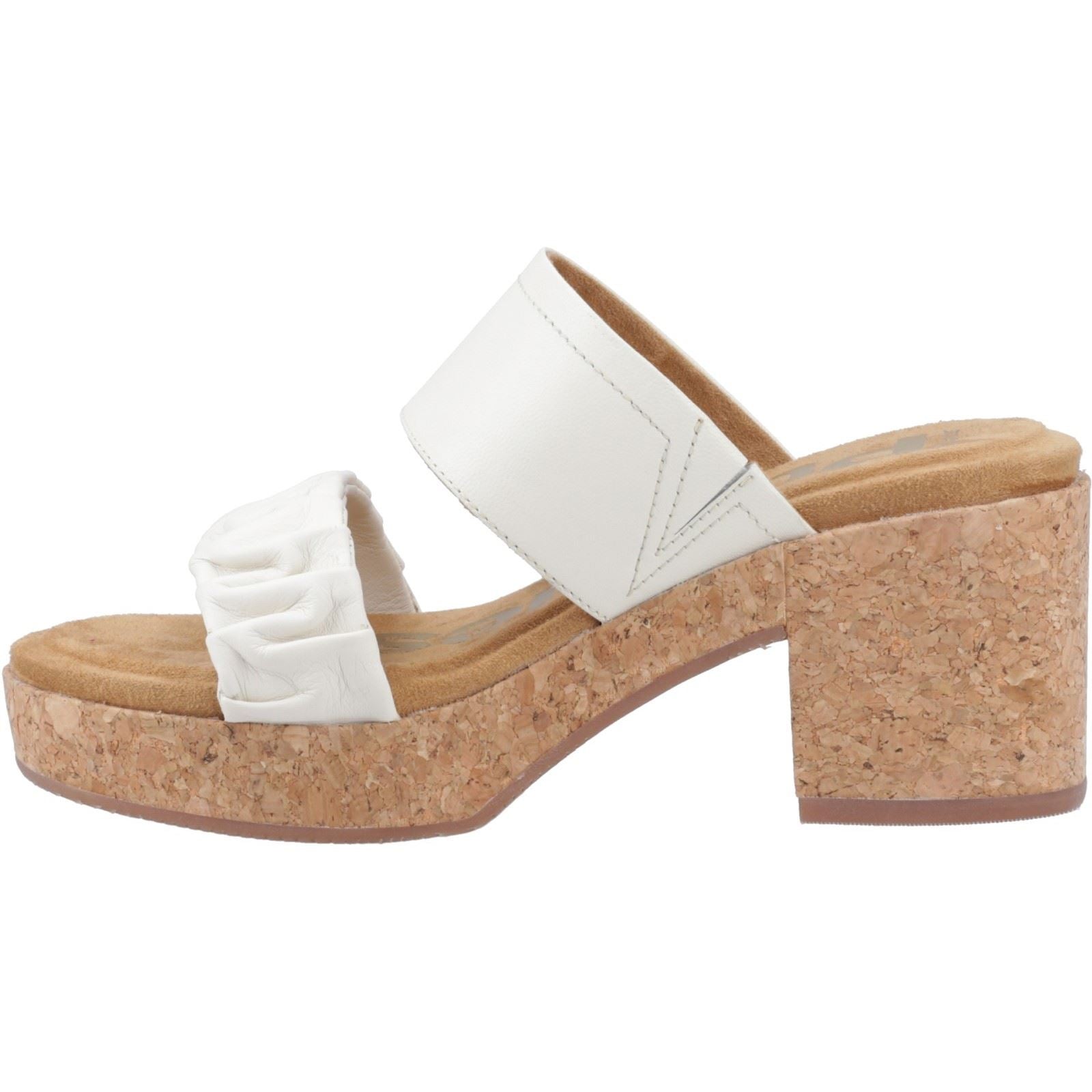 Hush Puppies Poppy Damen Sandalen Aus Cremefarbenem Leder