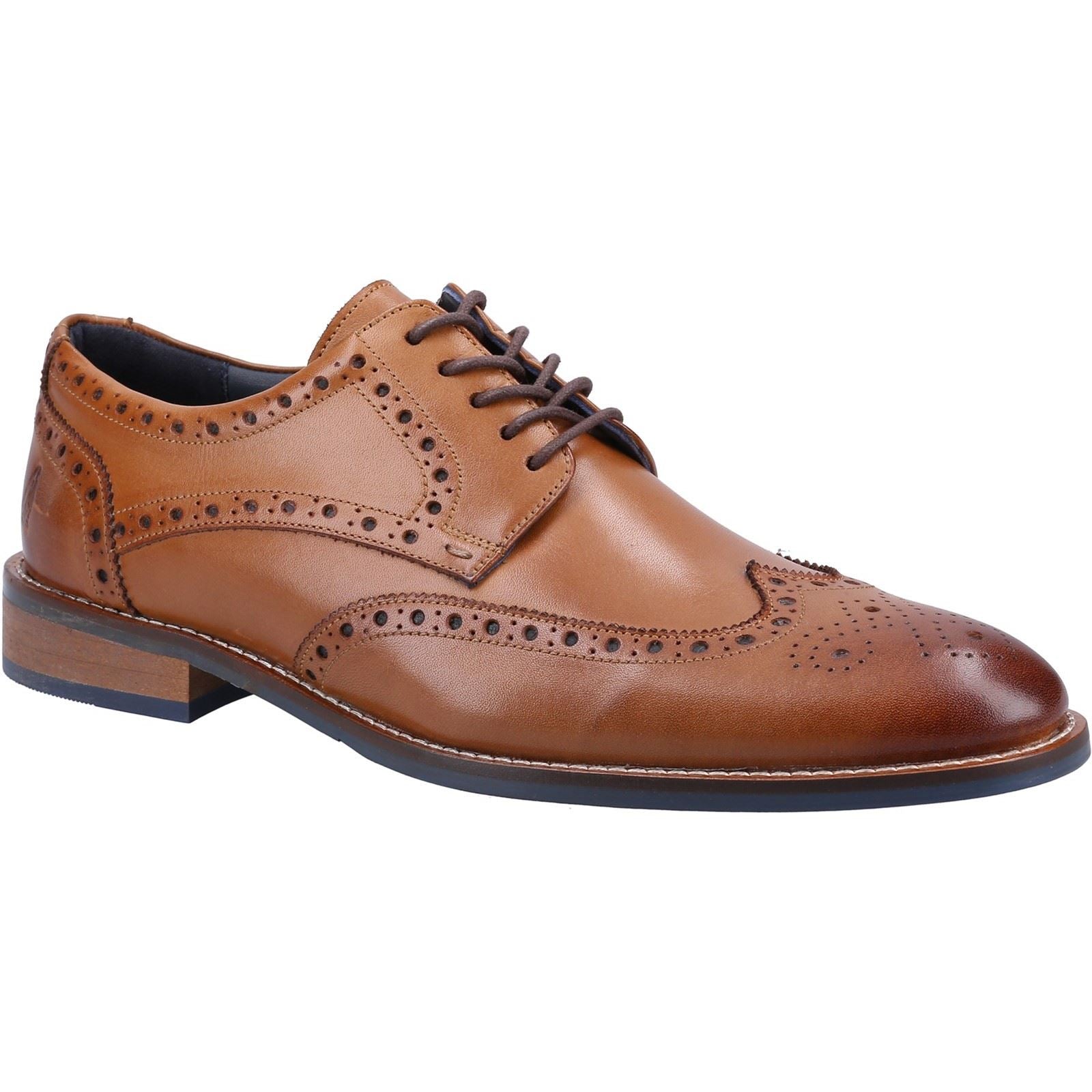 Hush Puppies Dustin Brogue Herren Brogues Schuhe Aus Braunem Leder