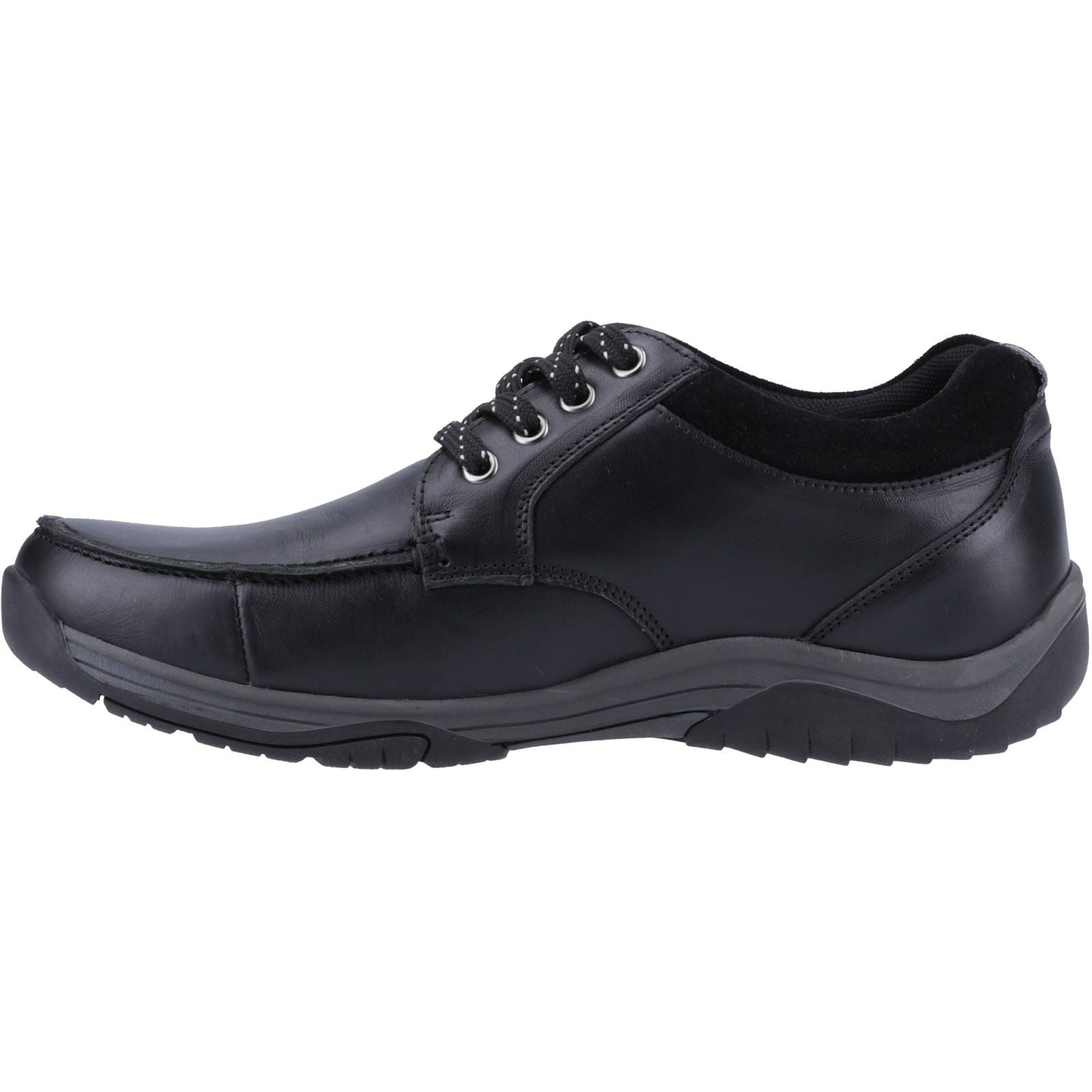 Hush Puppies Derek Herrenschuhe Aus Schwarzem Leder Mit Schnürung