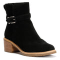 TOMS Hailey Buckle Wildlederschwarze Damenstiefel