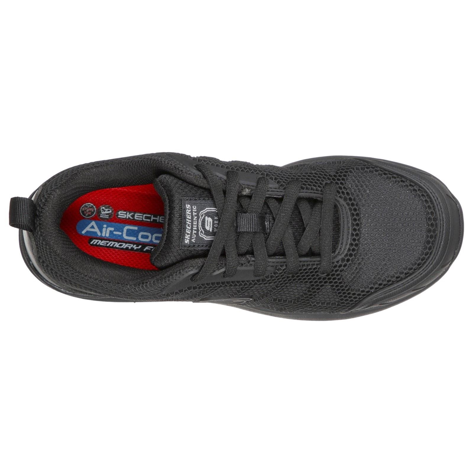 Skechers Workwear Bulklin Ayak Nylon Damen Schwarz/Schwarz Sicherheitssneaker