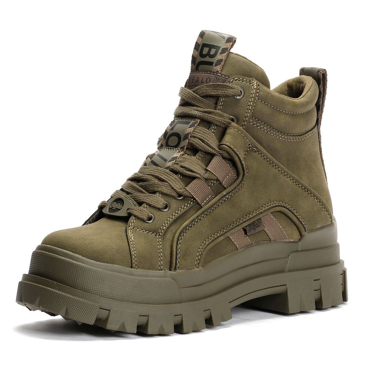 Buffalo Aspha NC Mid Damen Grüne Stiefel