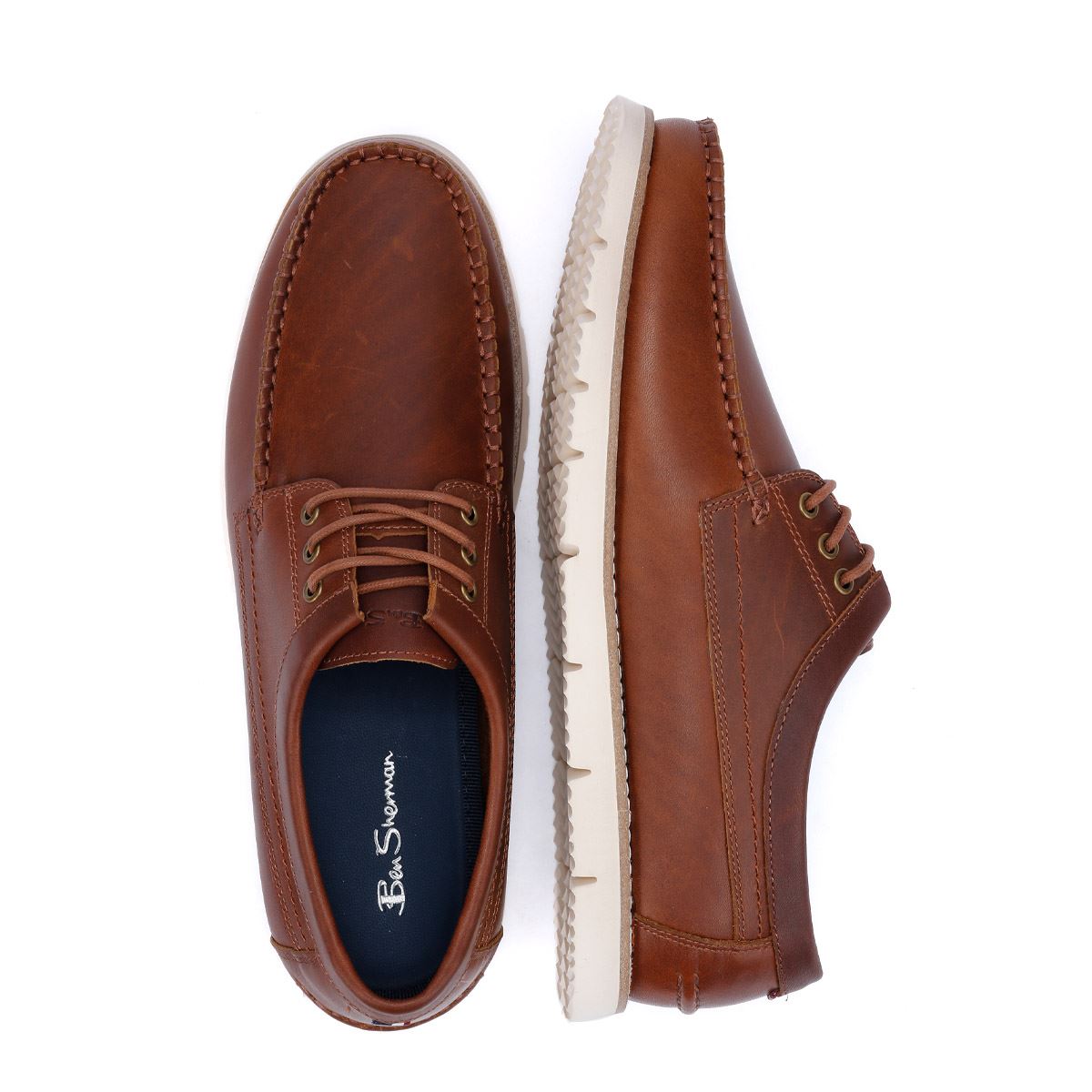 Ben Sherman Soho Wildleder Herren Schnürschuhe In Braun