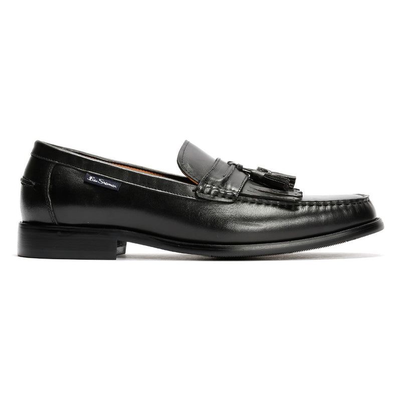 Ben Sherman Buster Leder Herren Schwarze Loafer