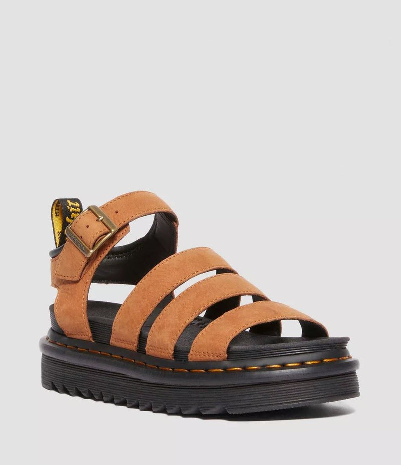 Dr. Martens Blaire Tumbled Nubuck Nubuk Damen Braun Sandalen