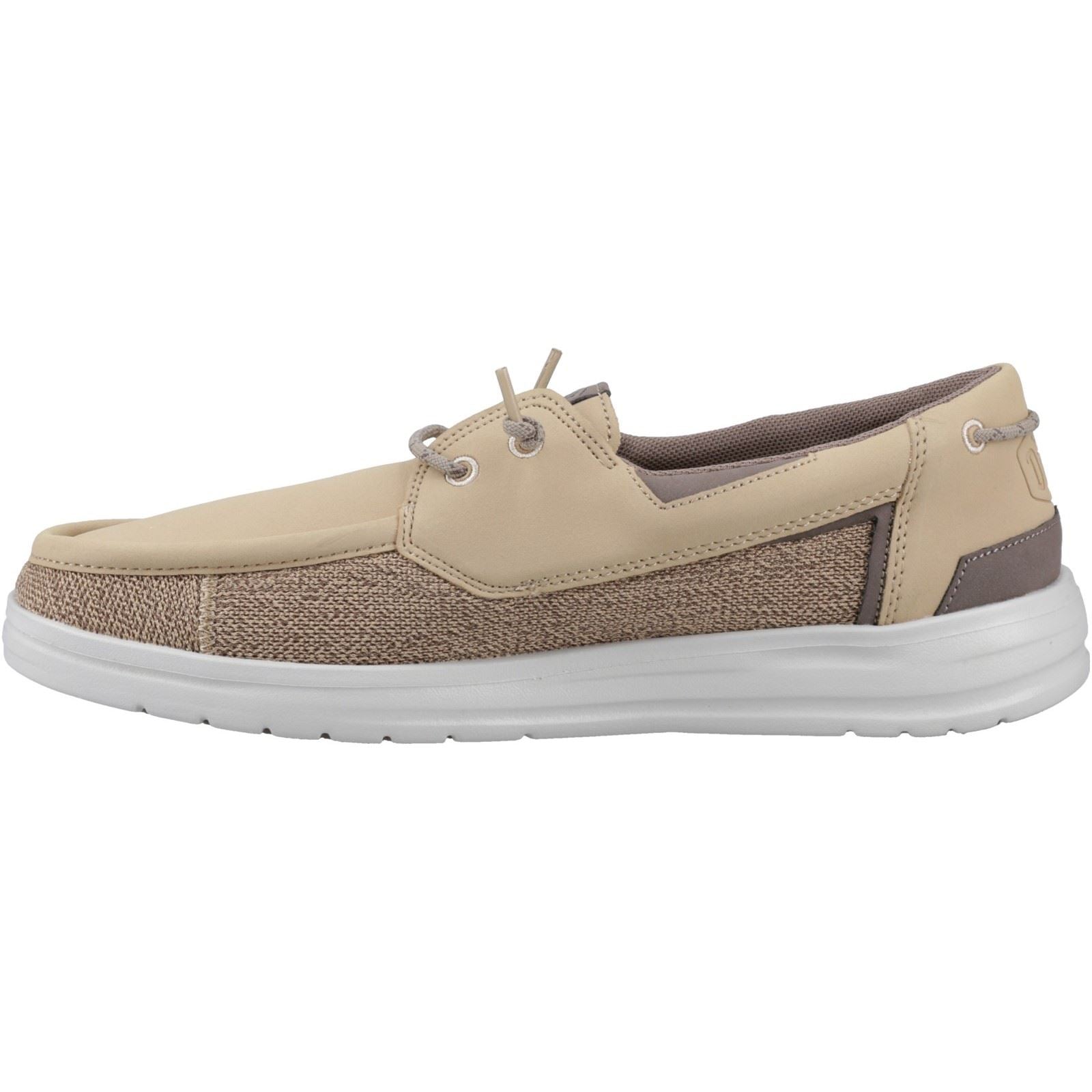 HEYDUDE Welsh Grip Classic Mesh Baumwollmischung Herren Incense/Morel Braun Bootsschuhe