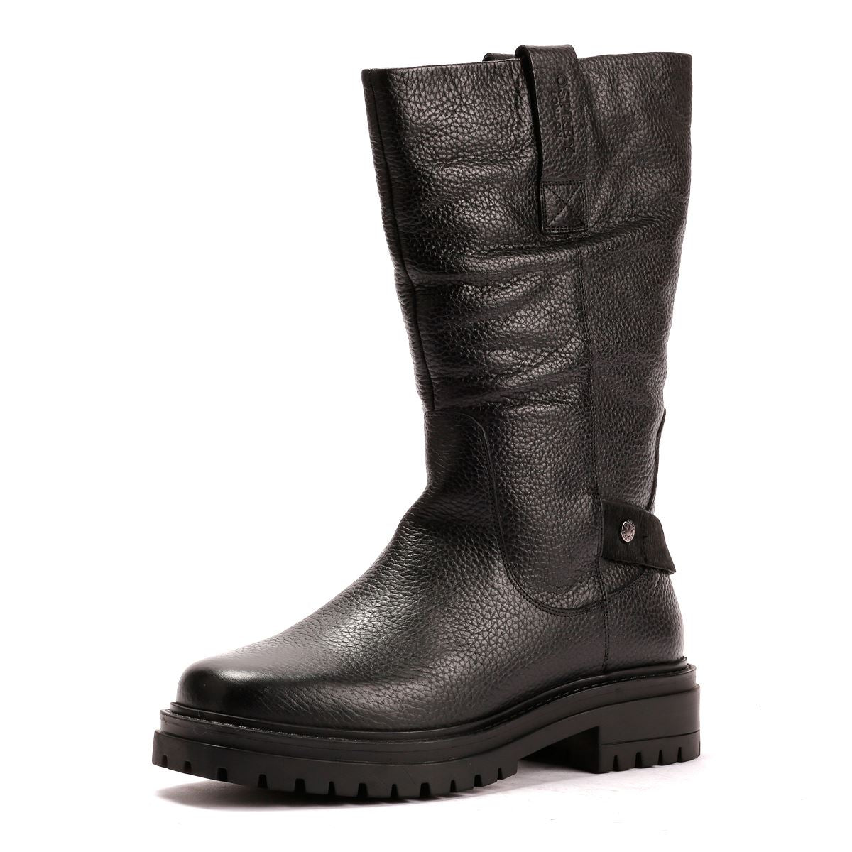 Osprey London The Gabarron Leder Damen Schwarze Stiefel