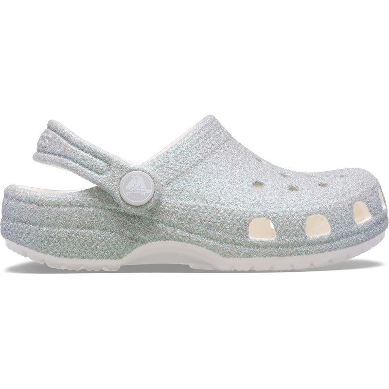 Crocs Classic Glitter Clog Thermoplastische Weiße Loafer