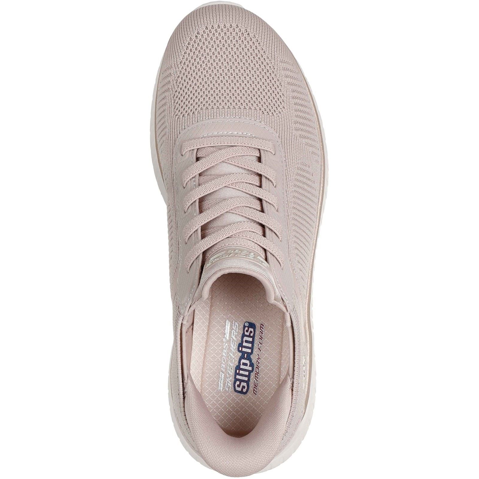 Skechers BOBS Sport Squad Chaos Textil Frauen Natural/Gold Sneakers