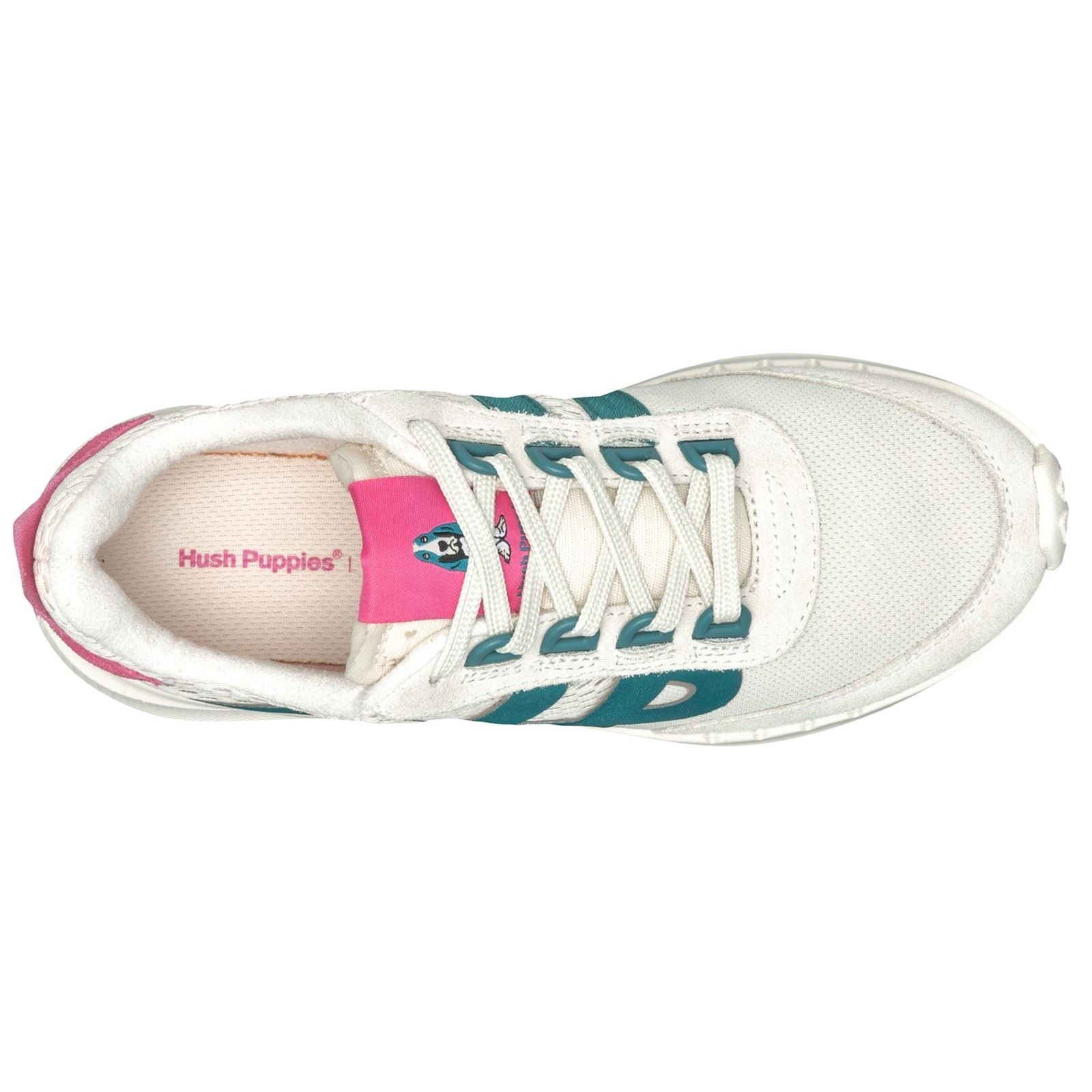Hush Puppies Seventy8 Retro Runner Damen Wildleder Sneaker In Steinrosa