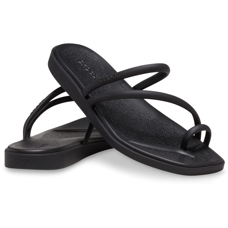 Crocs Miami Toe Loop Sandal Damen Schwarze Farbe Sandalen