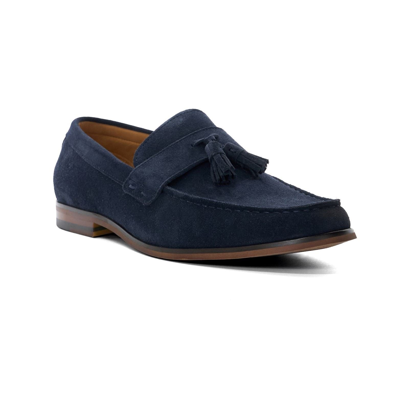 Dune Blaikes Nappaleder Herren Navy Slipper