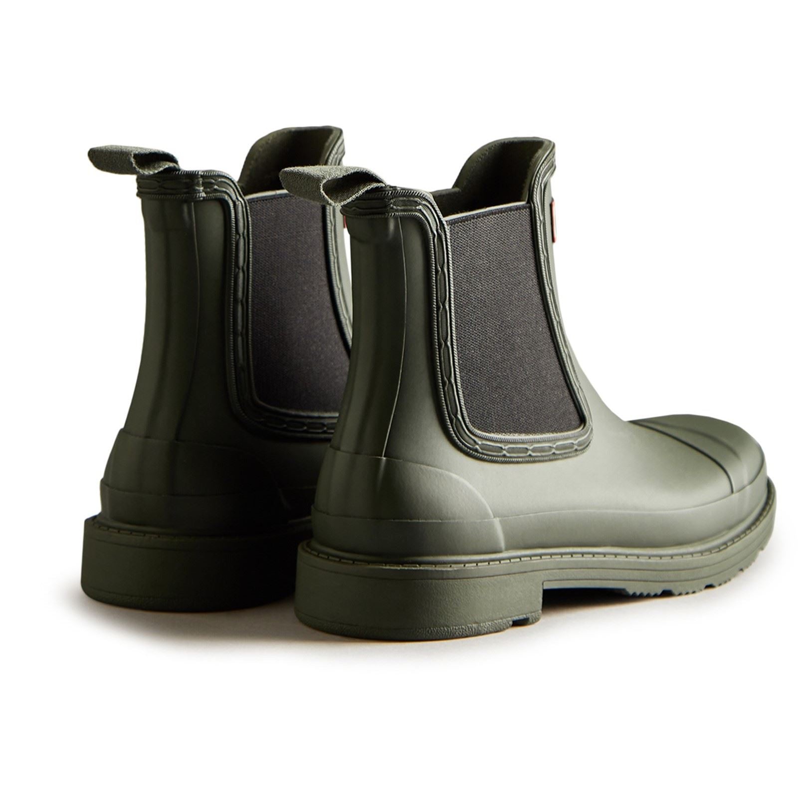 Hunter Commando Dunkelolive Gummistiefel Für Damen