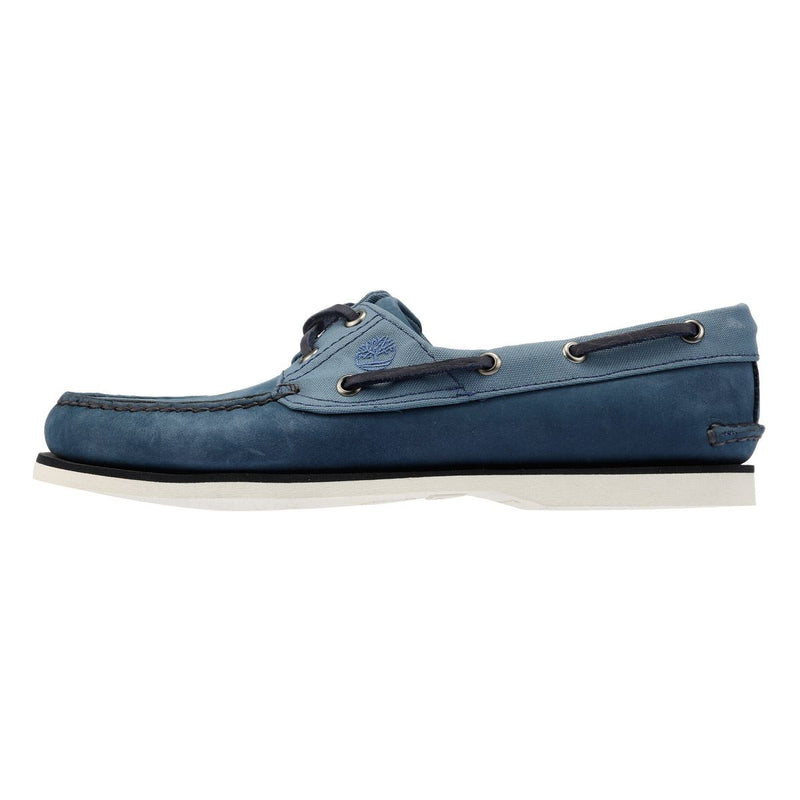 Timberland Classic 2 Eye Lederschuhe Für Herren In Blau Mit Schnürung