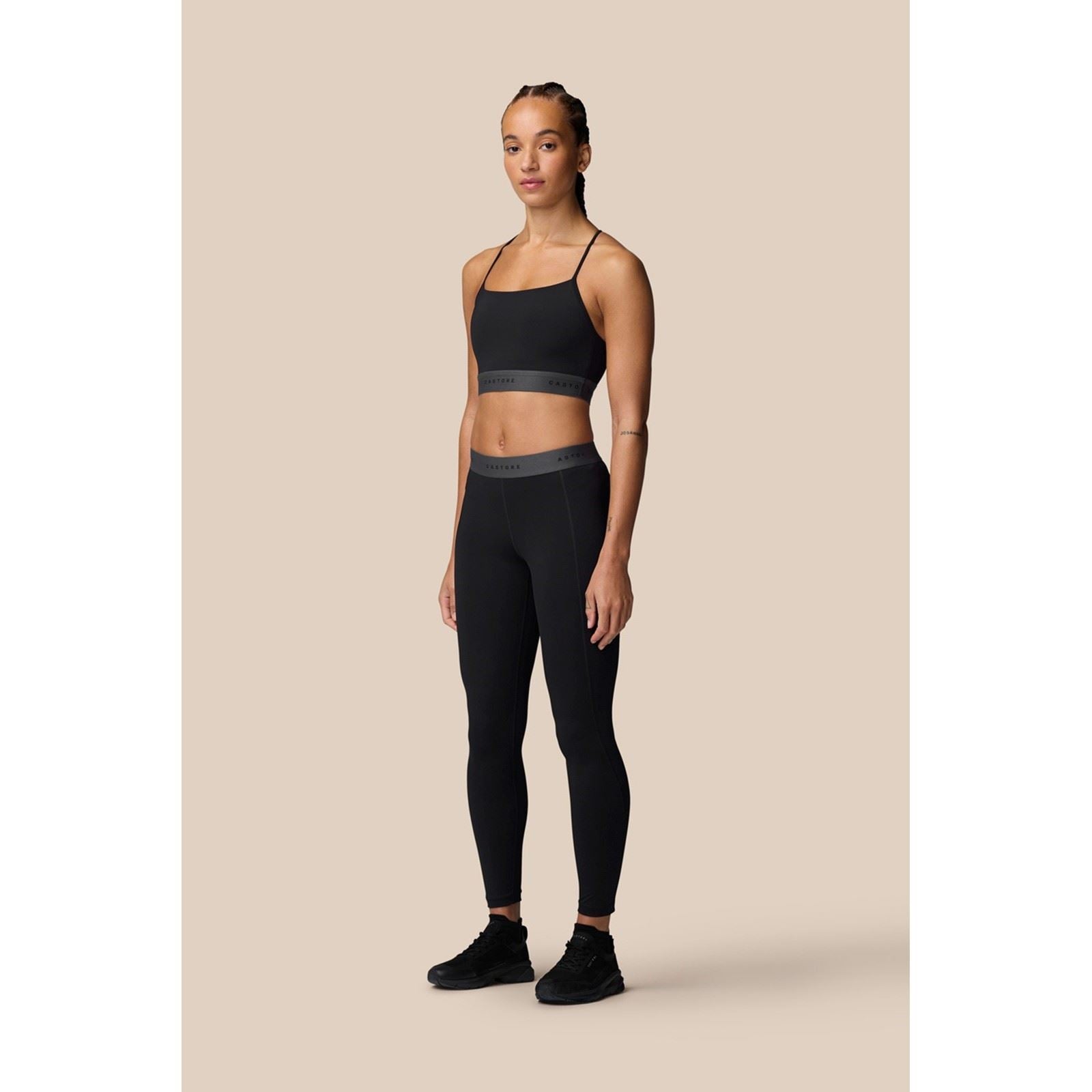 Castore Low Support Sports Bra Polyester Damen Schwarze Farber Sport-Bh