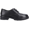 Hush Puppies Athena Senior Mädchen Brogues Aus Schwarzem Leder