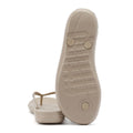 FitFlop Iqushion Ombre Sparkle Damen Zehentrenner Aus Beigeem Gummi