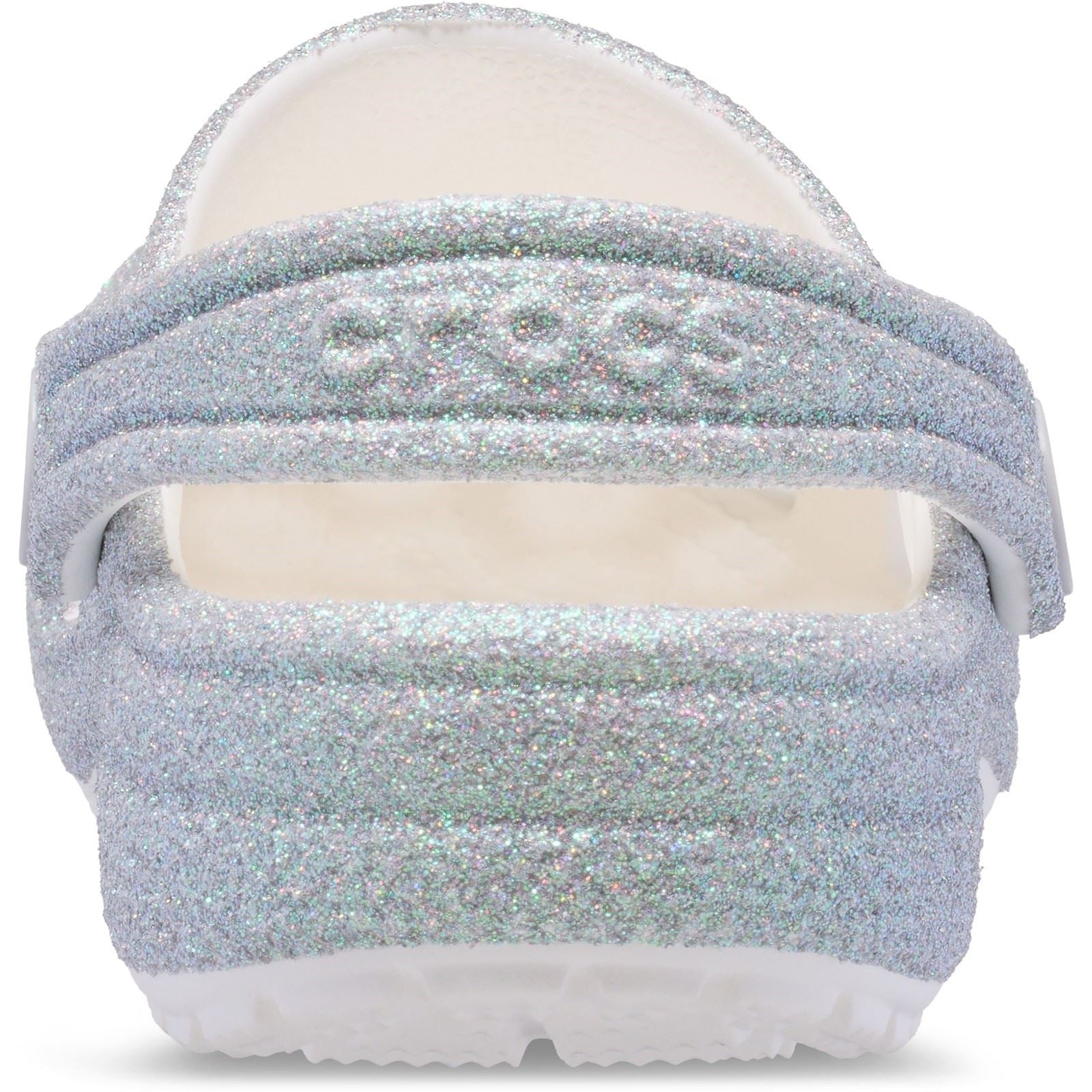 Crocs Classic Glitter Clog Thermoplastische Weiße Loafer