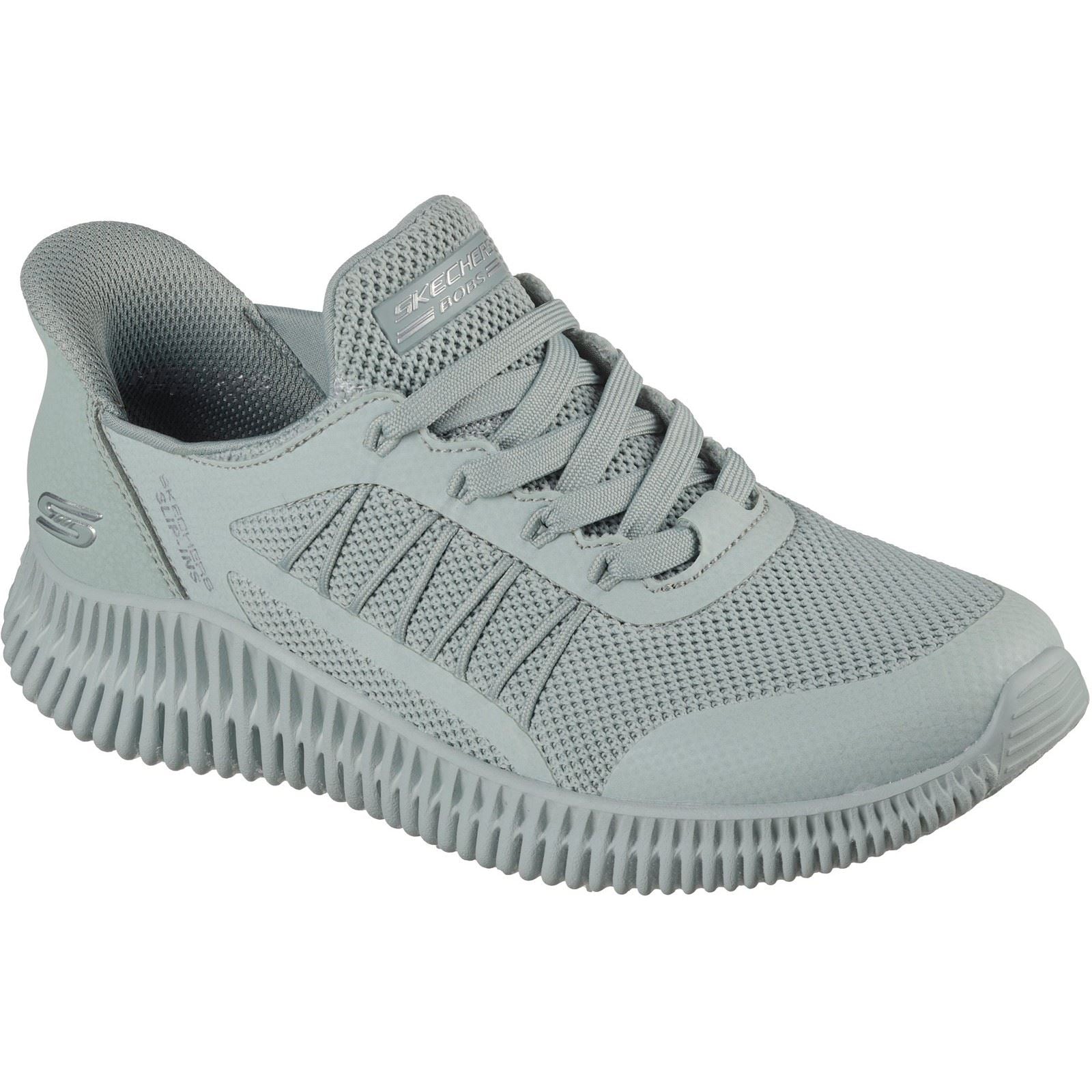 Skechers BOBS Geo Lite Divine Pace Damen Salbei Sneakers