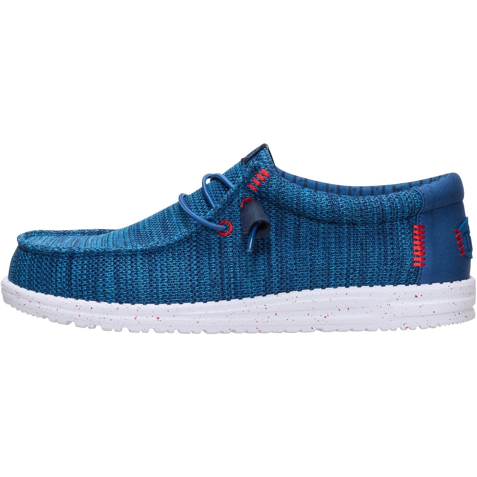HEYDUDE Wally Stretch Sox Polyester Herren Ensign Blau/Mehrfarbig Schuhe