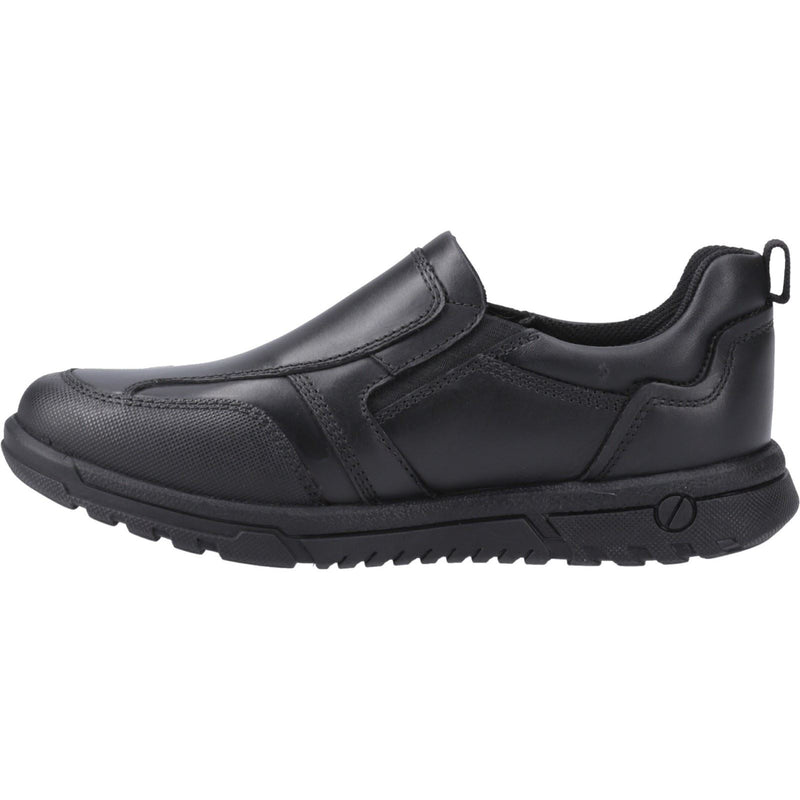 Hush Puppies Sergio Lederslipper In Schwarz Für Jungen