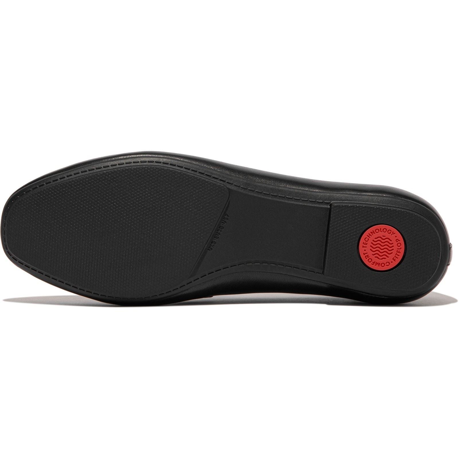 Fitflop Delicato High-Cut Leder Damen Schwarze Ballerinas