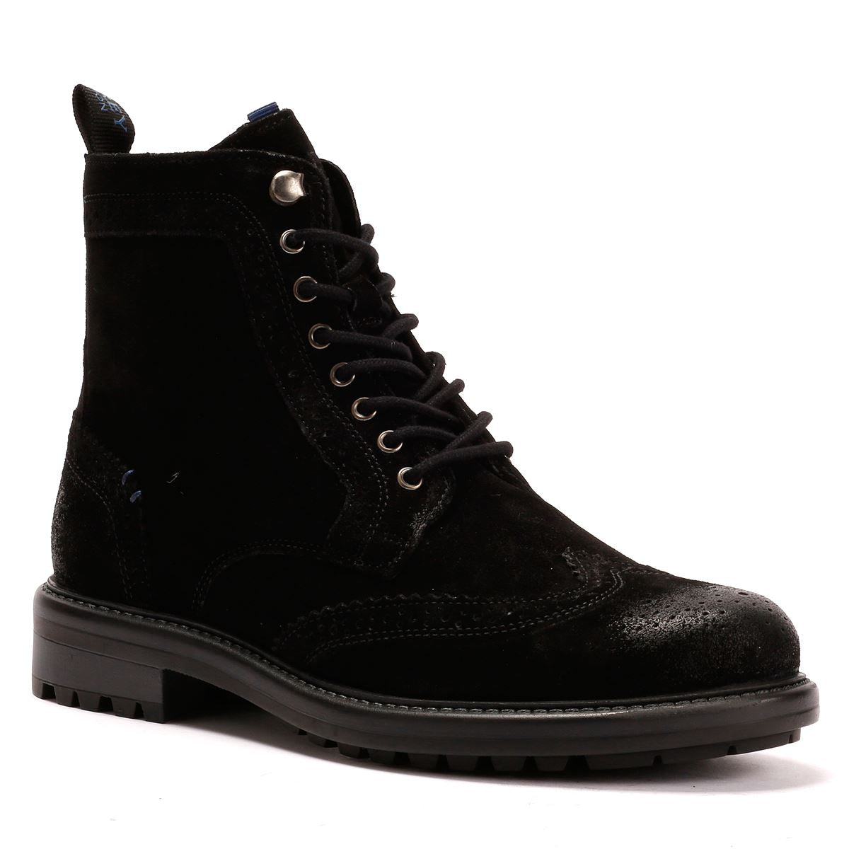 Osprey London The Professor Wildleder Herren Schwarze Stiefel