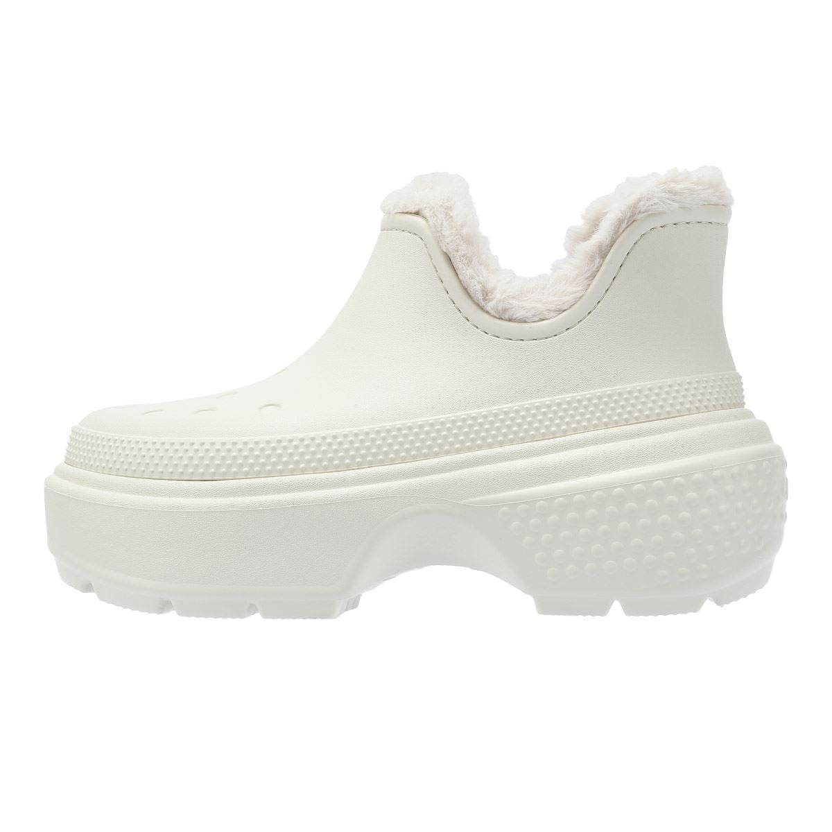 Crocs Stomp Lined Shorty Damen Weiße Stiefel
