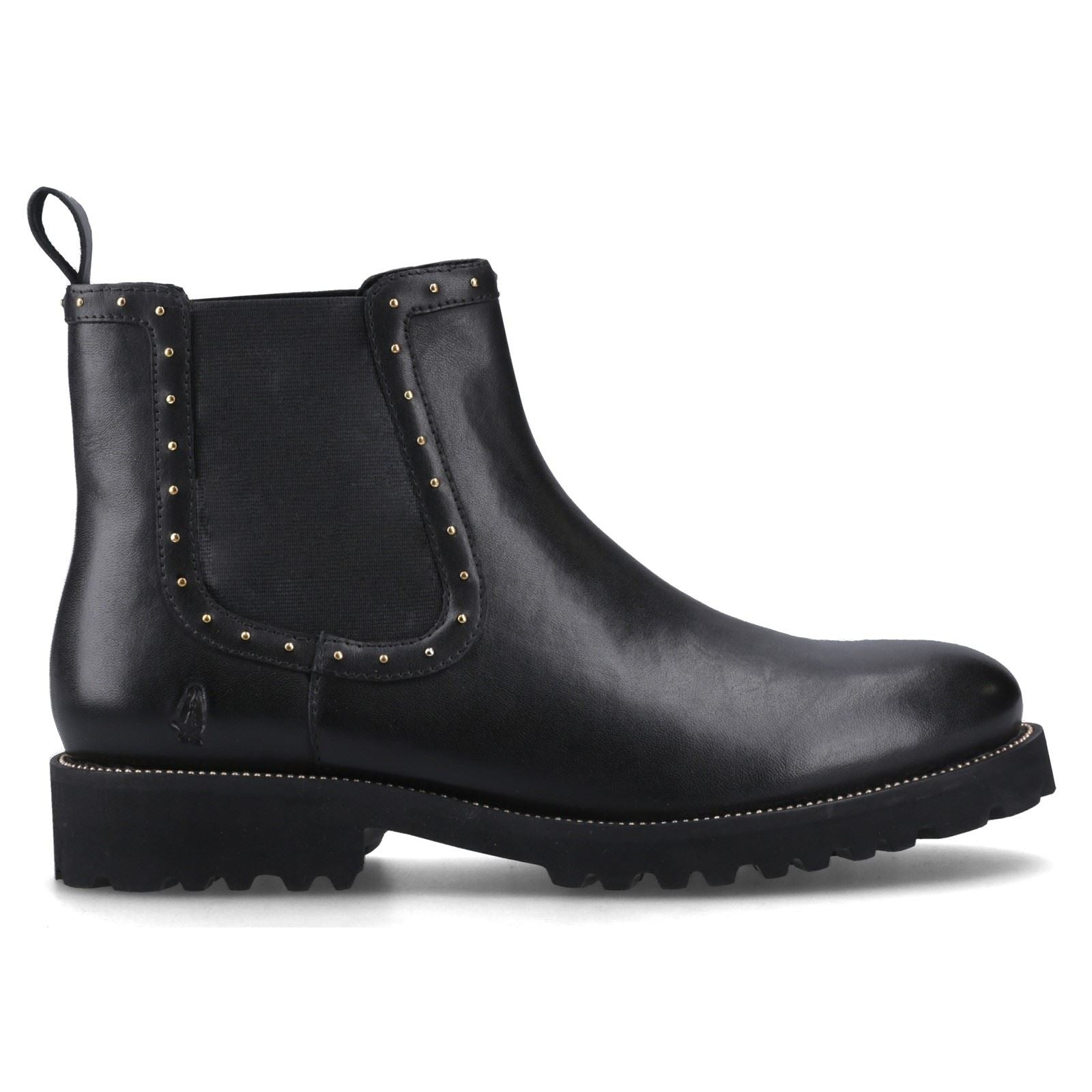 Hush Puppies Gwyneth Damen Chelsea Stiefel aus schwarzem Leder