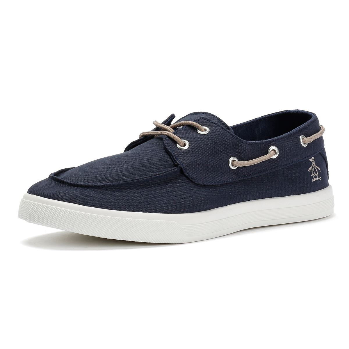Penguin Sailor Canvas Herren Blau Schnürschuhe