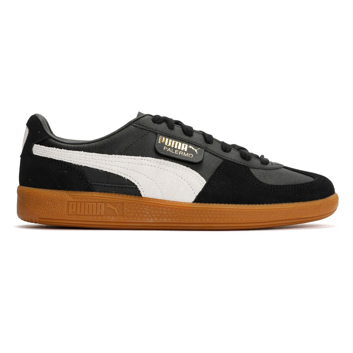 Puma Palermo Leder Schwarze Sneakers