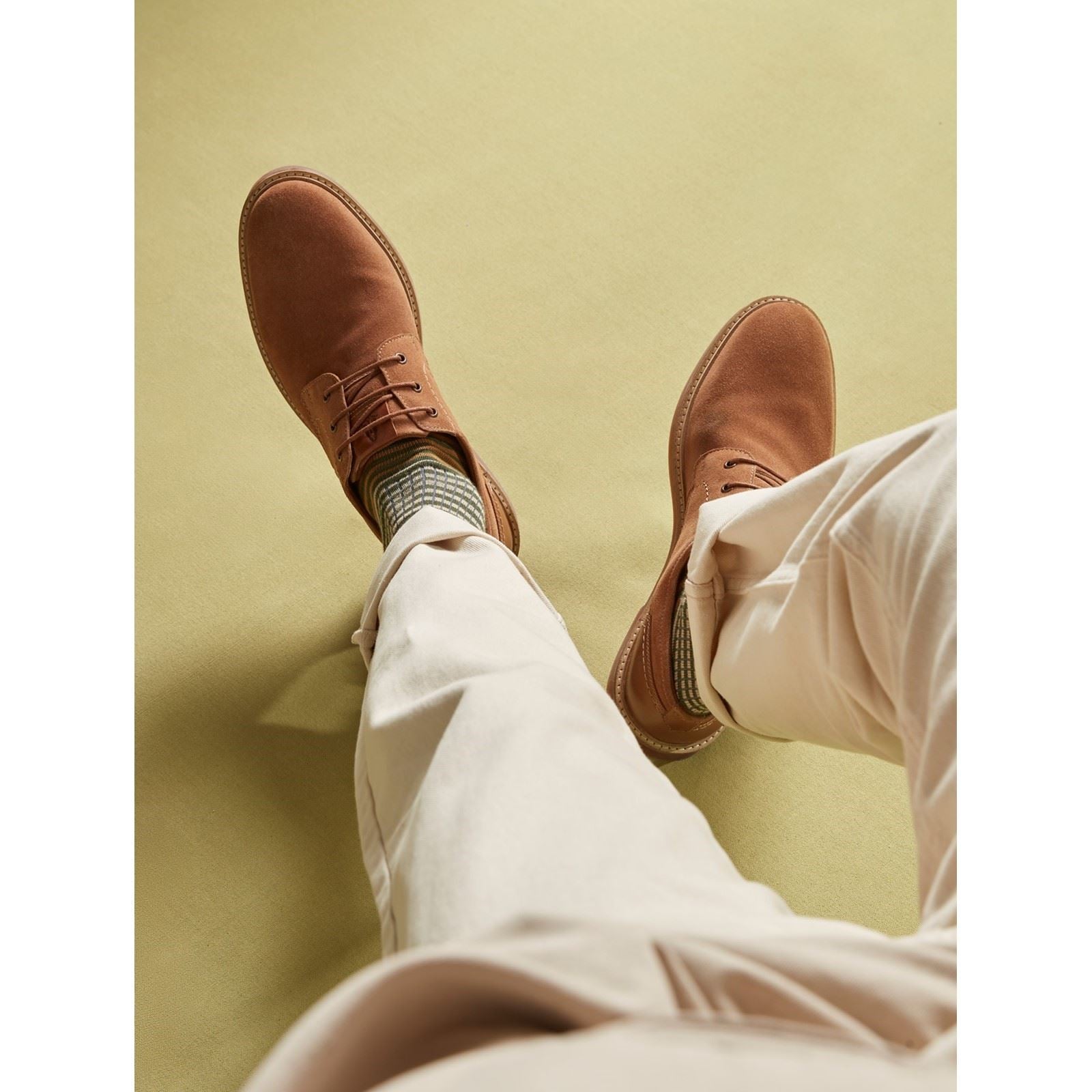 Hush Puppies Guy Herren Lederschuhe In Tan Zum Schnüren