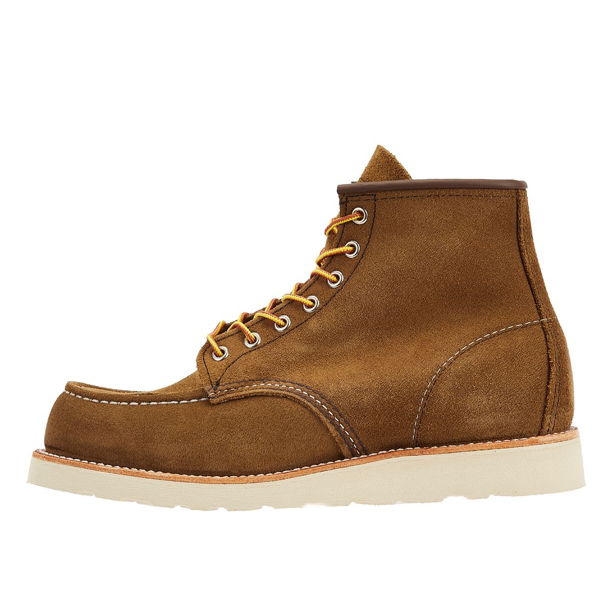 Red Wing Shoes Heritage Work 6-Zoll Moc Toe Herren Olivgrüne Mohave-Stiefel