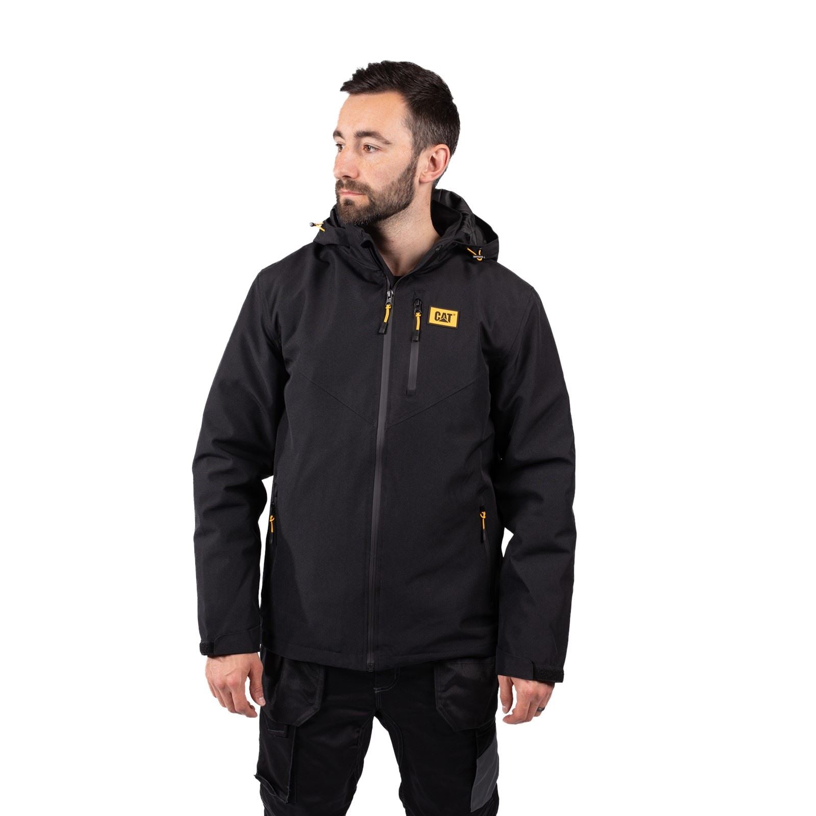 Caterpillar Lightweight Insulated Herren Schwarze Pufferjacke