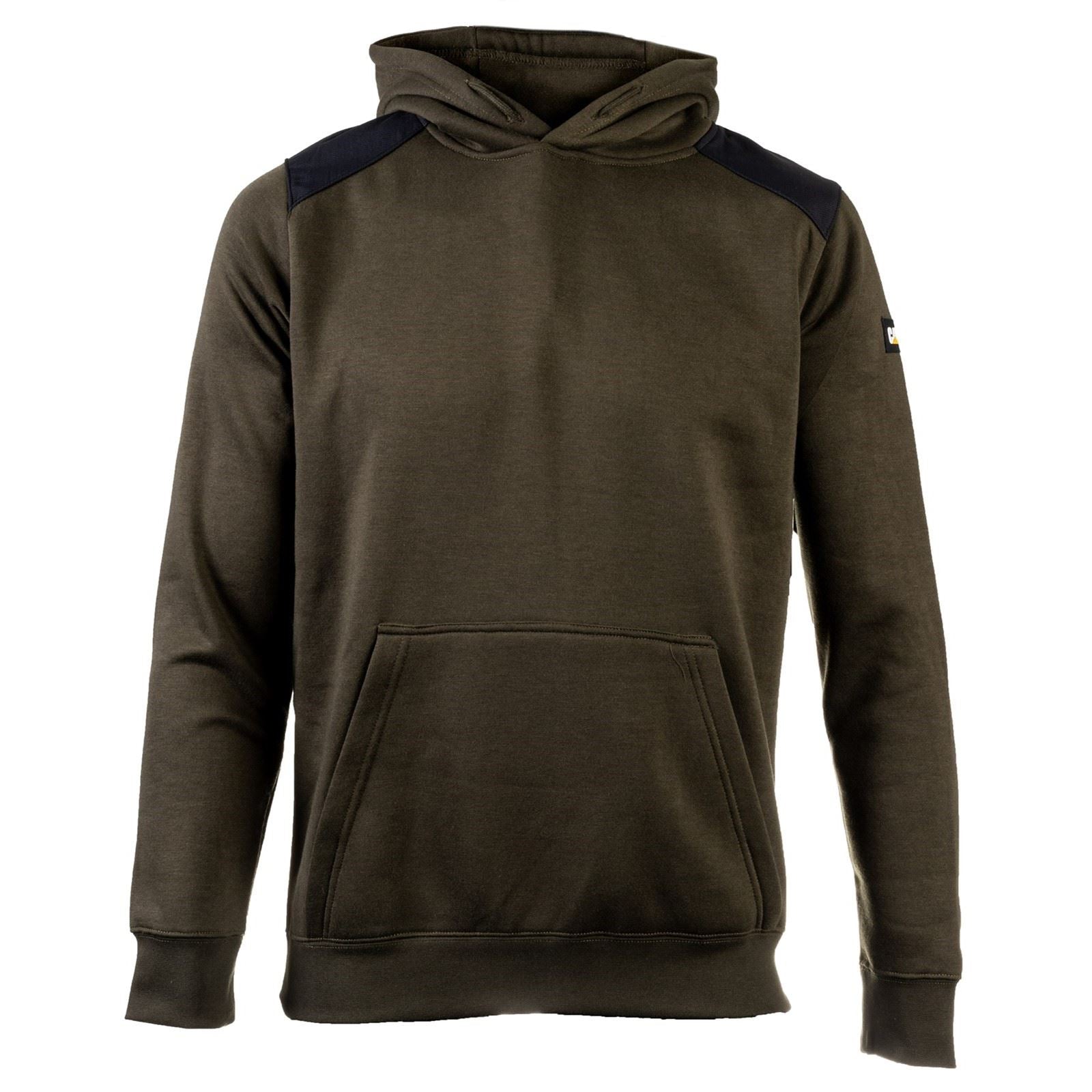 Caterpillar Essentials Polyester Herren Grün Kapuzenpullover