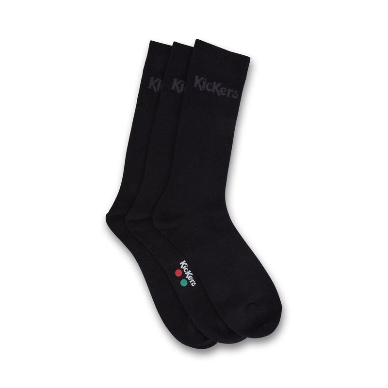 Kickers 3er Pack Schwarze Socken