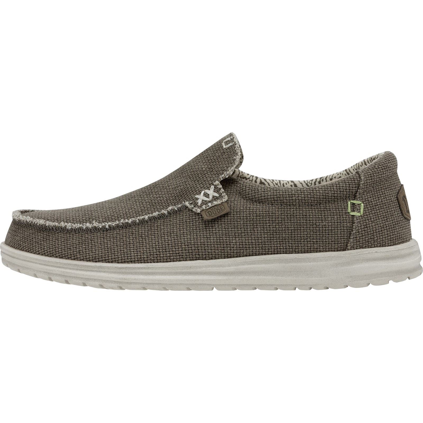 HEYDUDE Mikka Braided Textile Herren Fossil Freizeitschuhe
