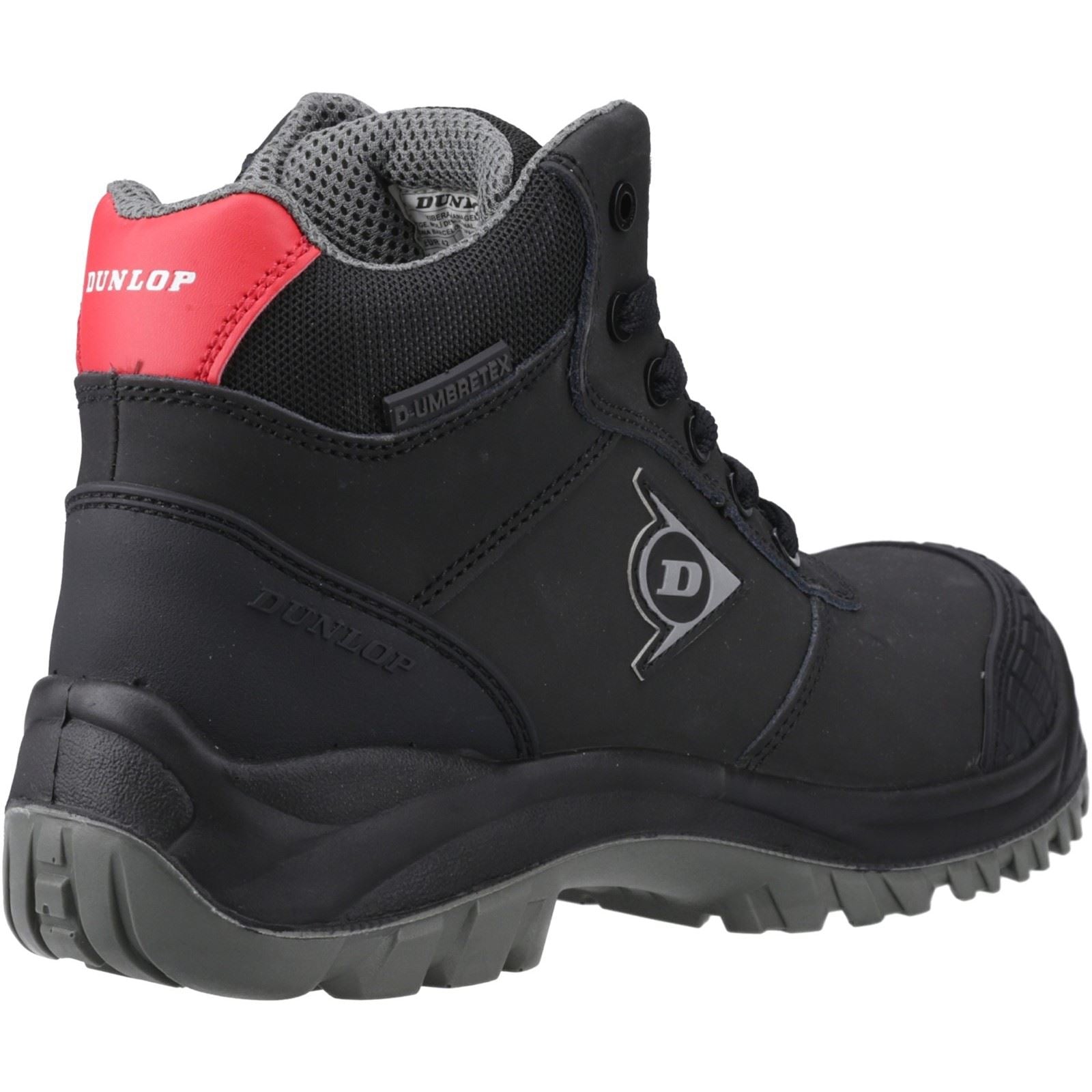 Dunlop First One Adv Titan Nubuk Herren Sicherheitsstiefel In Schwarz/Rot