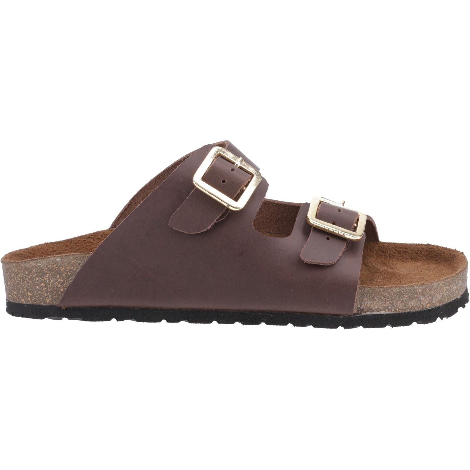 Cotswold Lushill Damen Sandalen Aus Braunem Leder
