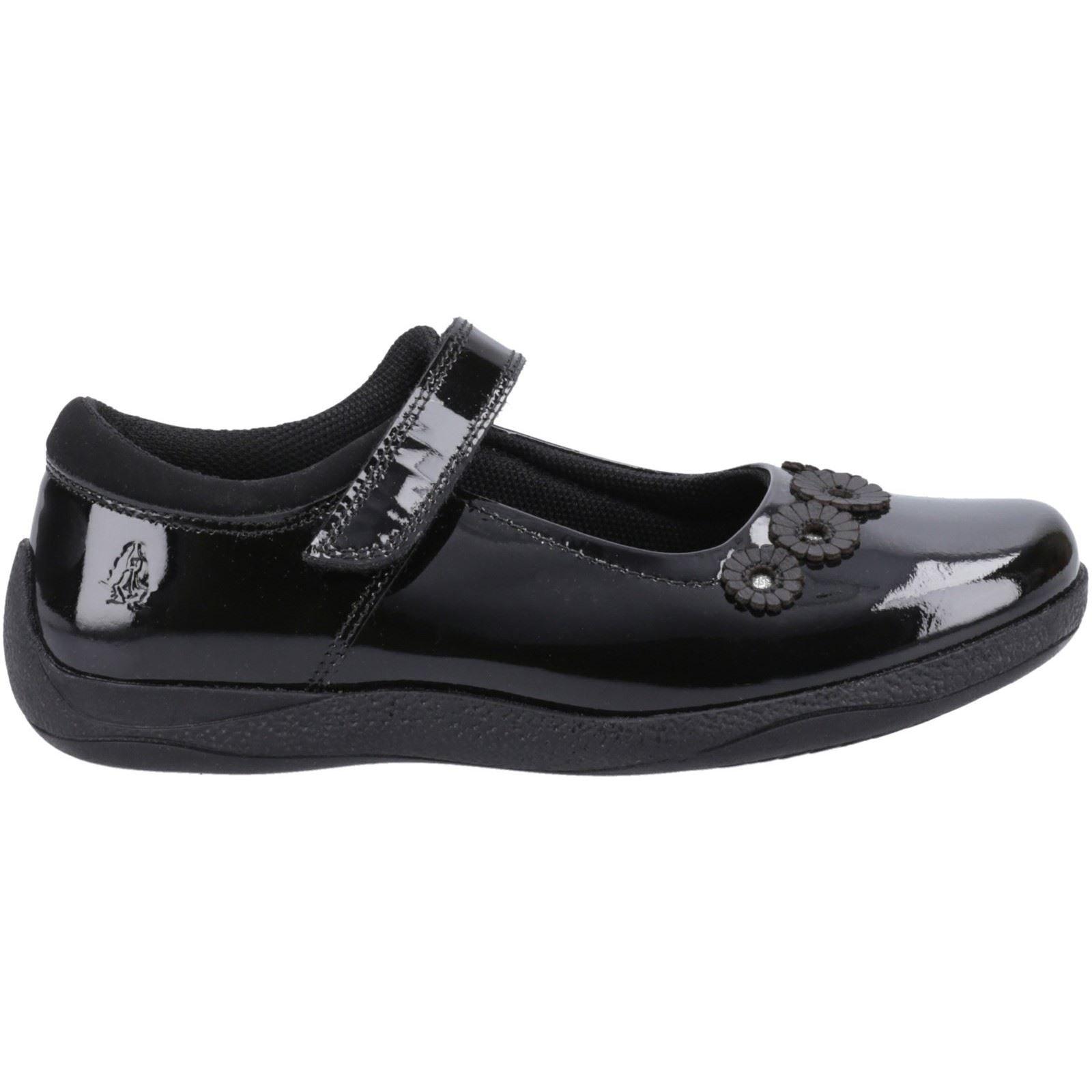 Hush Puppies Christina Patent Senior Mädchen Schwarze Farbe Schuhe - EU 39