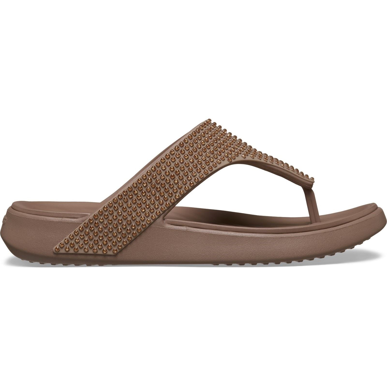 Crocs Getaway Triangle Eva Damen Latte Sandalen