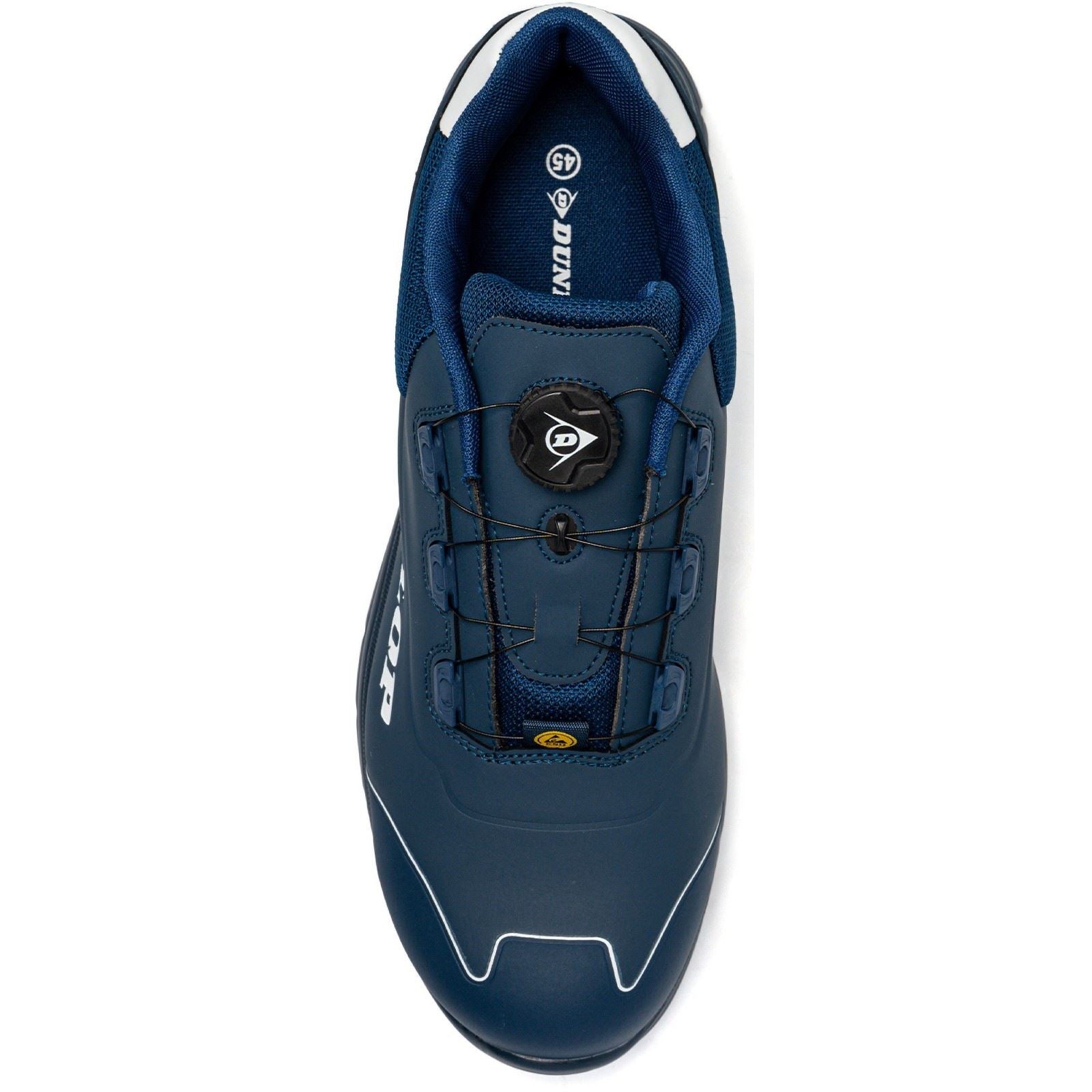Dunlop Matt Mikrofaser Herren Sicherheitssneaker Navy/Weiß